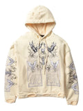 Who Decides War distressed graphic hoodie