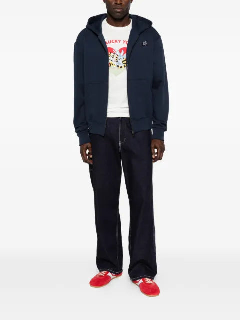 Kenzo logo-patch hoodie