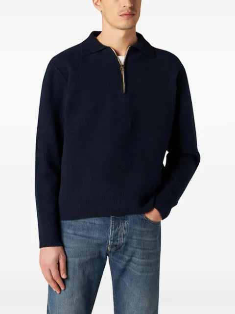 Fortela Yale zipped collar knitted sweater