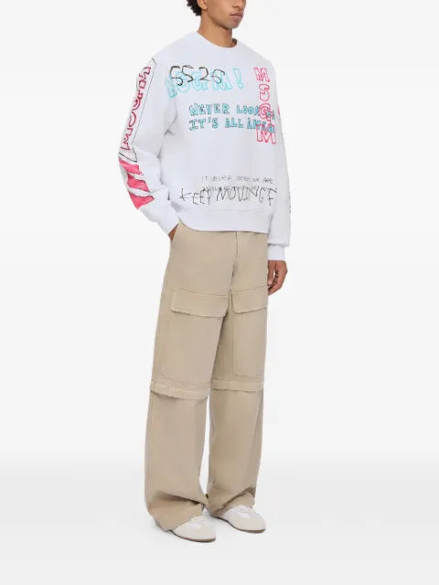 MSGM print-detail sweatshirt