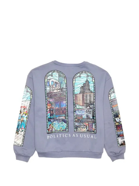 Who Decides War Politics As Usual crew-neck sweatshirt