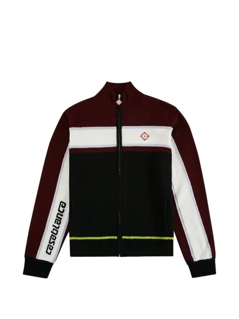Casablanca colour-block knitted track jacket