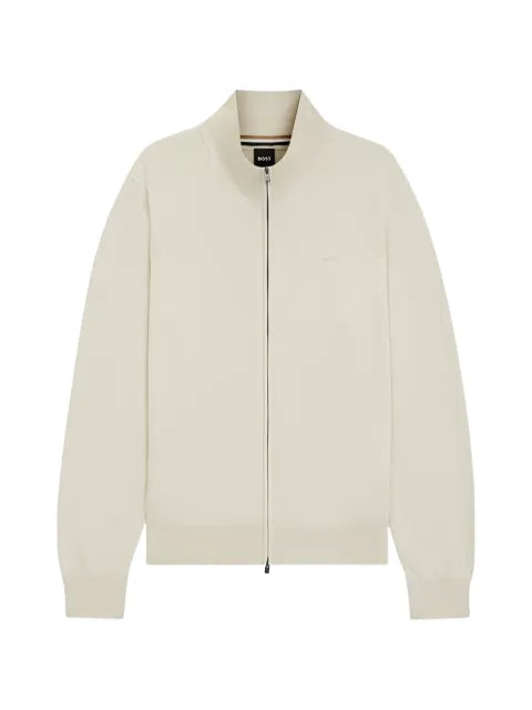 BOSS cotton zip-up cardigan