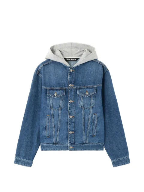 Palm Angels Curved Logo denim jacket
