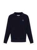 Maison Kitsuné logo-embroidered V-neck sweater