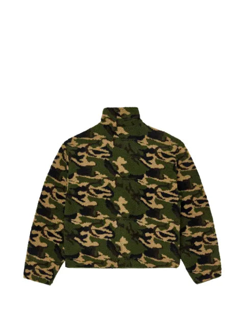 Vale camouflage embroidered fleece jacket