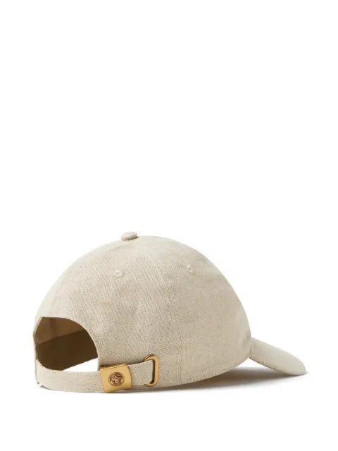 Versace cotton and linen baseball cap