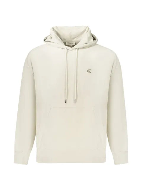 Calvin Klein logo-embroidered drawstring hoodie