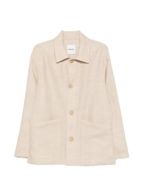 SANDRO button-up wool jacket