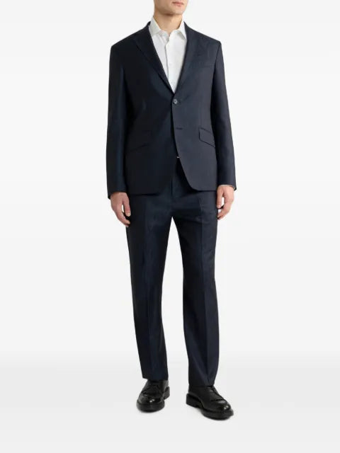 ETRO single-breasted wool jacquard jacket with Arnica motif