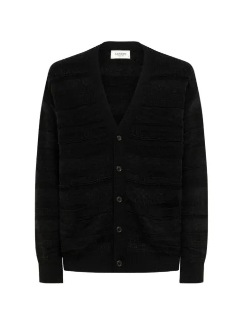 Laneus jacquard-knit button-up cardigan