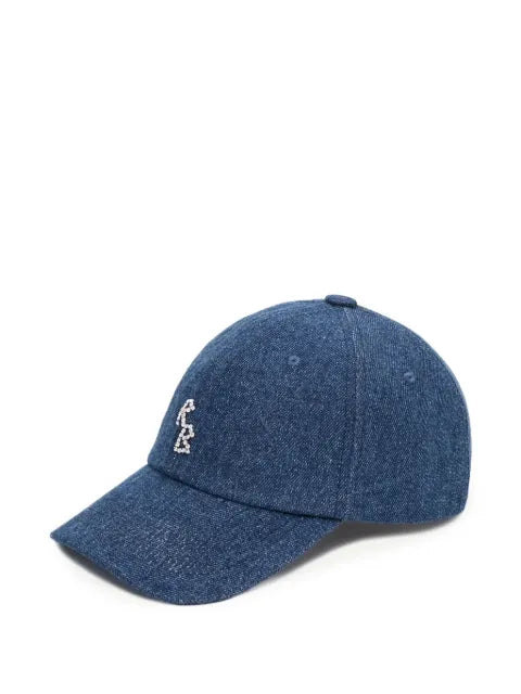 Ruslan Baginskiy Jeans-crystal-embroidered baseball cap