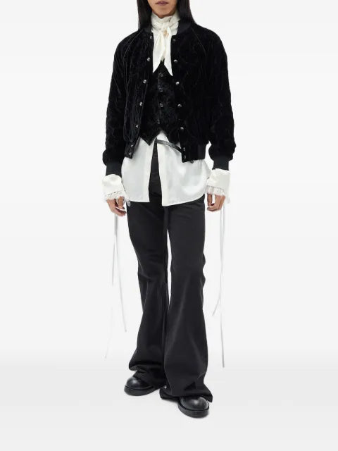 Ann Demeulemeester Kaare paisley-embroidered velvet waistcoat
