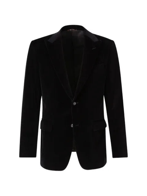 Canali velvet peak-lapel jacket