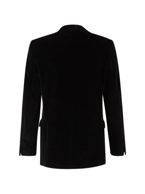 Canali velvet peak-lapel jacket