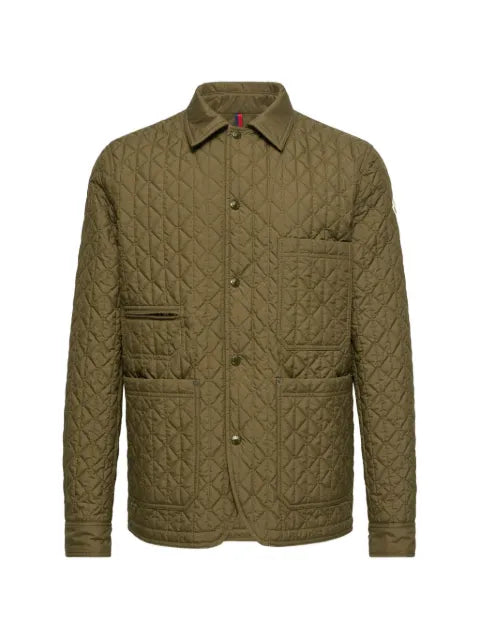 Moncler Theoline diamond-quilted padded mid-length jacket