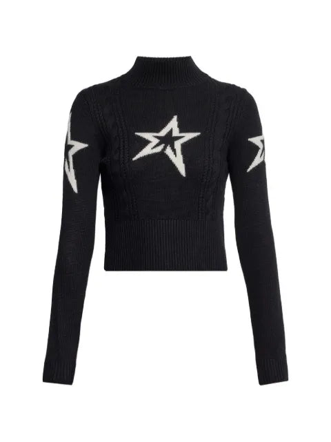 Perfect Moment star-intarsia cable-knit sweater