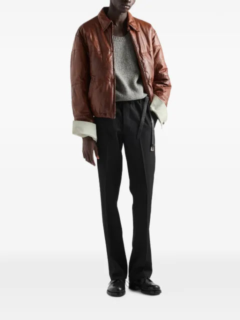 Prada Shetland wool scoop-neck sweater
