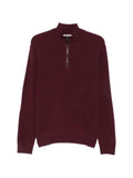 Canali half-zip knitted sweater
