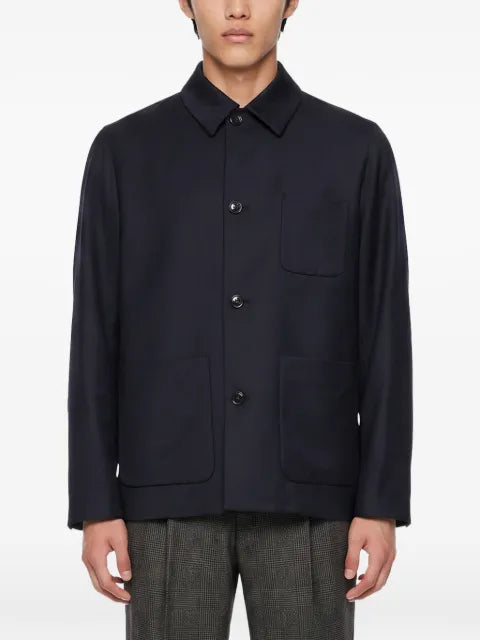 Lardini Stone patch-pocket shirt jacket