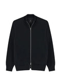 Boggi Milano full-zip jumper in merino wool blend WOOLTECH