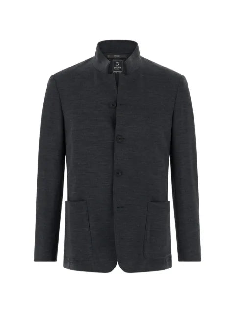 Boggi Milano blazer diagonal wool blend wooltech