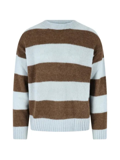 Closed striped alpaca-blend sweater