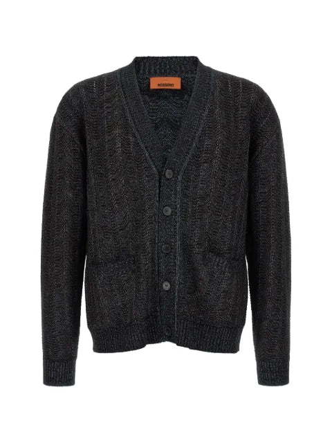 Missoni zigzag-knit V-neck cardigan