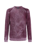 Emporio Armani ribbed virgin wool sweater with mélange print