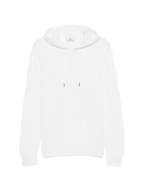 Magazzino Ricambi ribbed-knit drawstring hoodie