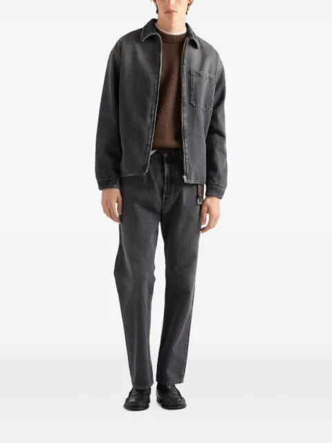 Prada black denim shirt