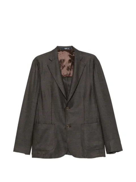 Barba single-breasted notched-lapels jacket