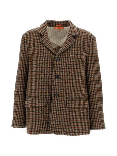 Barena Zener Fasser check-pattern virgin wool jacket