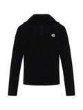 Moncler half-zip ribbed-knit sweater