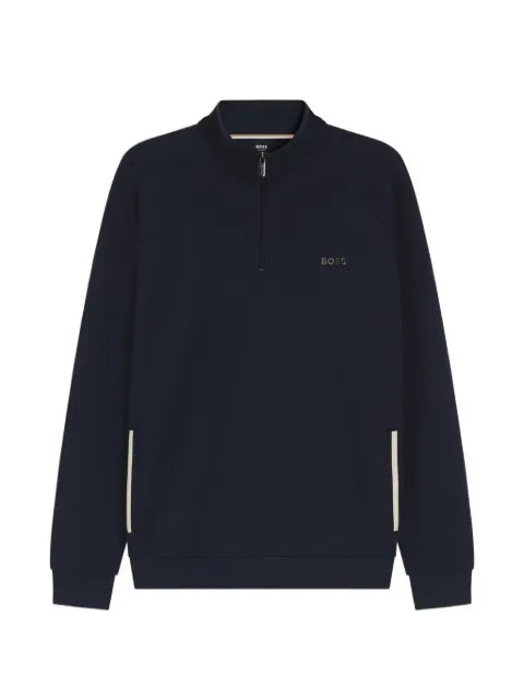 BOSS cotton-blend jacket with metallic logo