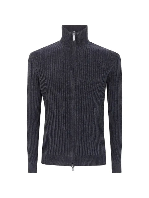 RRD Rave ribbed-knit zip-up sweater