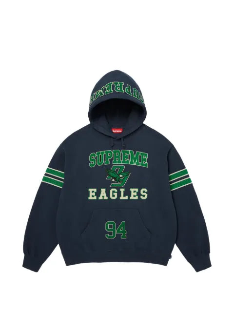 Supreme rhinestone-Eagle hoodie