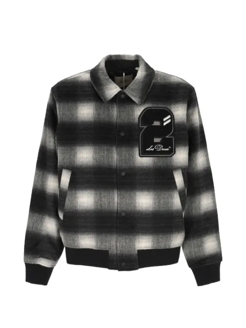 Les Deux check-pattern logo-patch jacket