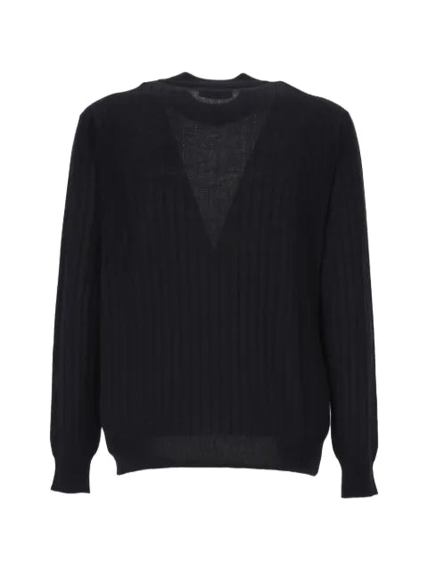 Lardini ribbed-knit virgin wool sweater