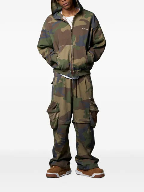 MLVINCE Classic camouflage-print logo-print hoodie