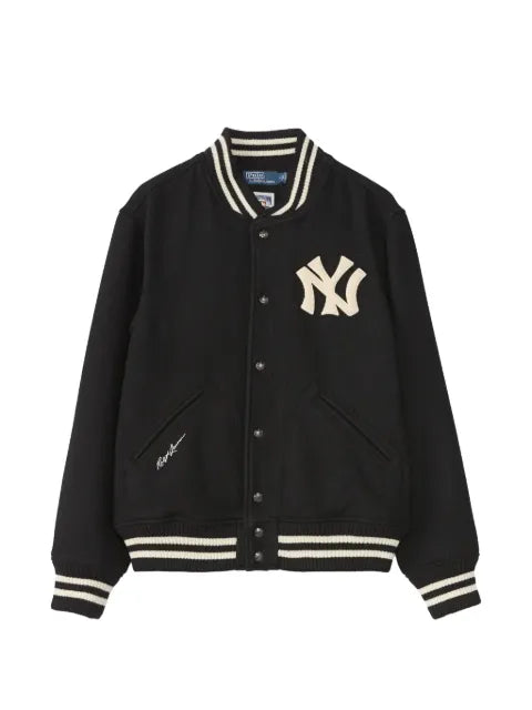 Polo Ralph Lauren logo-patch bomber jacket