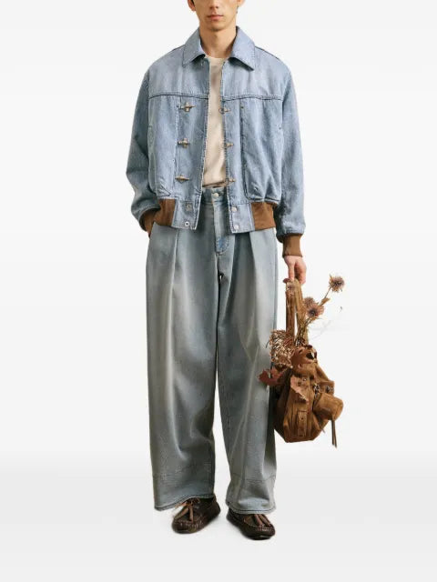 CROQUIS lobster-claw clasp denim jacket