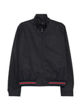 Gucci Web-stripe cotton jacket