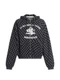 UMBRO plaid-pattern zip-up hoodie