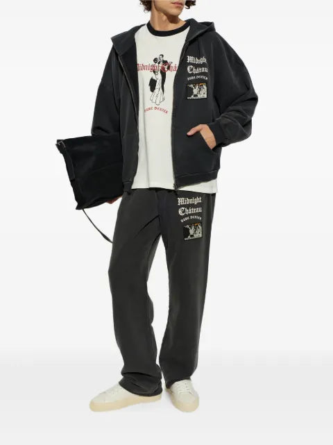 DUKE & DEXTER Midnight Château zip-up hoodie