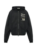 DUKE & DEXTER Midnight Château zip-up hoodie