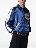 Needles satin logo-patch jacket