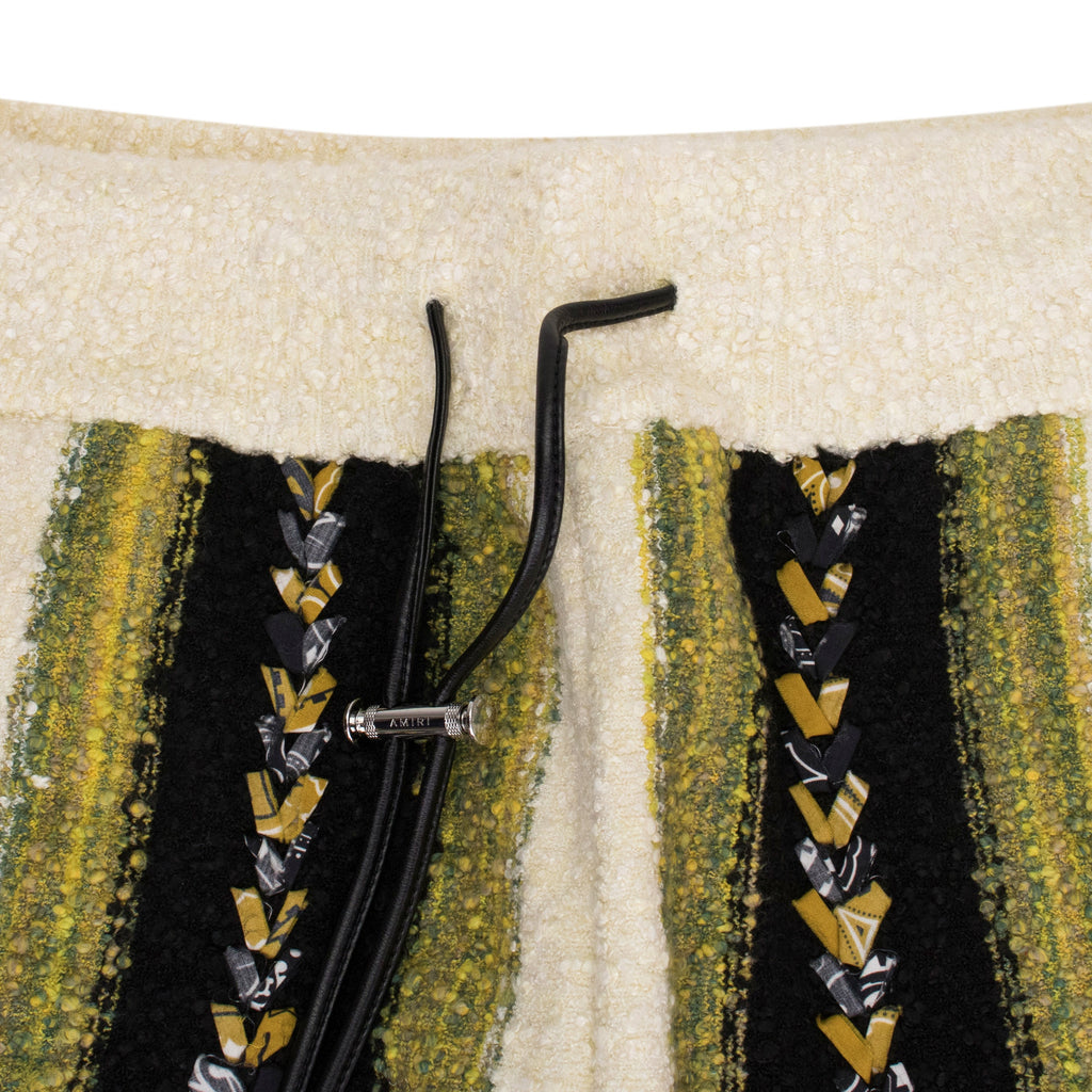 Yellow Braided Bandana Stripe Pant
