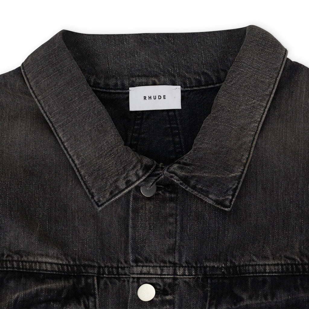 Black Vintage Trucker Jacket