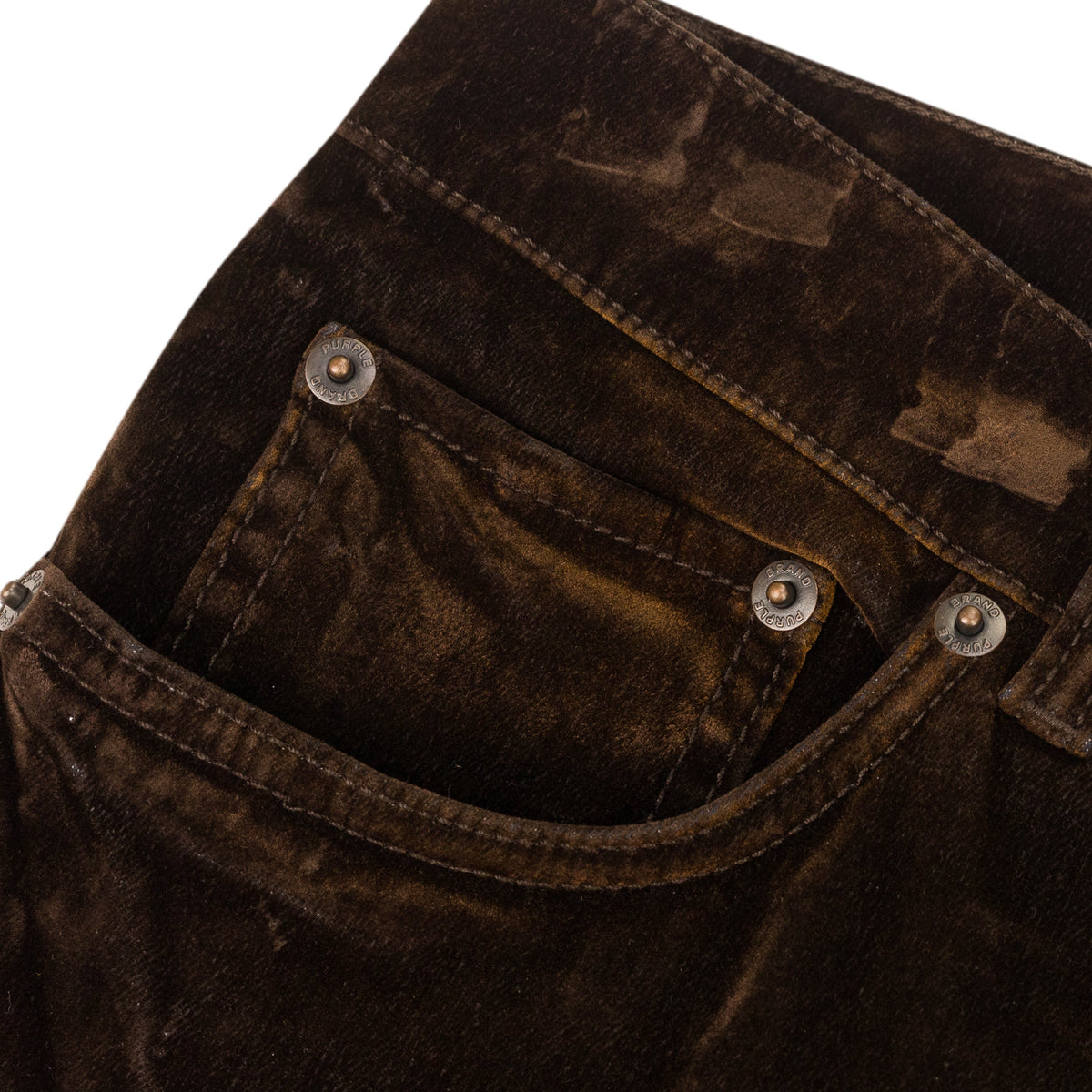Brown Super Stack Flare Jeans